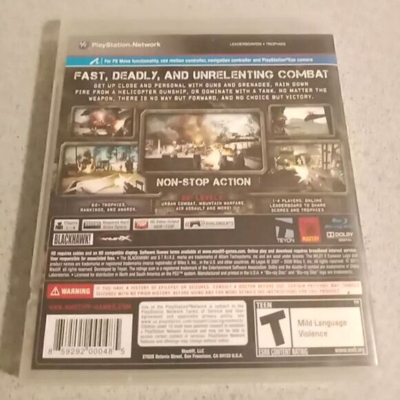 Heavy Fire: Afghanistan (Sony PS3, 2011) COMPLETE! GREAT CONDITION - Picture 3 of 3